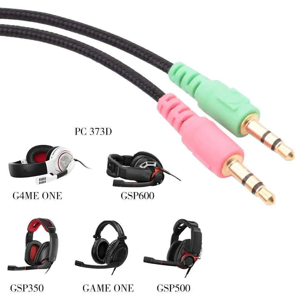 OFC Плетеный сменный удлинитель кабеля Crod для Sennheiser Game 1 0 ONE ZERO PC373D PC37X GSP350 GSP500 GSP600