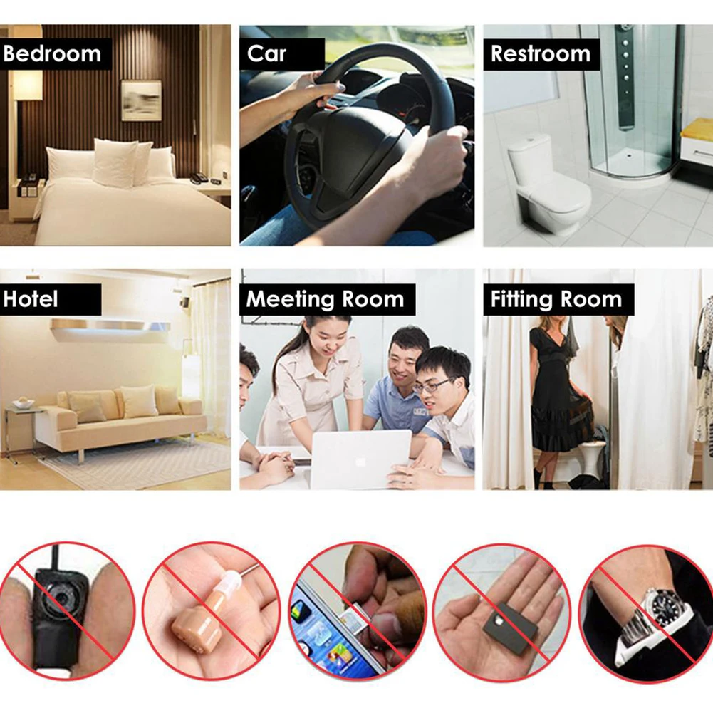 

K88 Multi-function Anti Detector Bug Mini Audio SPY-Camera GSM Bug Mini Signal Detect Finder GPS Signal Lens RF Locator Tracker