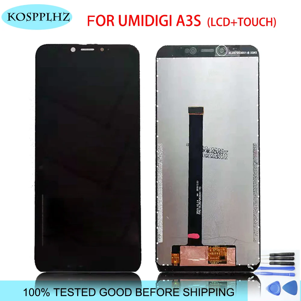ЖК-дисплей KOSPPLHZ для umidigi A3S с сенсорным экраном дигитайзер полная сборка