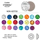 CTPA3bI SS3 1440 шт. красный зеленый синий кристалл AB золото 3D без горячей фиксации плоский дизайн ногтей Стразы обувь и ремесло украшения