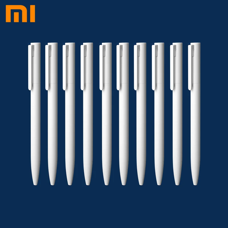 Оригинальная гелевая ручка Xiaomi, ручка для письма с плавным светом, рукоятка Mijia, сменный стержень стержня 1:1, синий/красный/черный, 0,5 мм