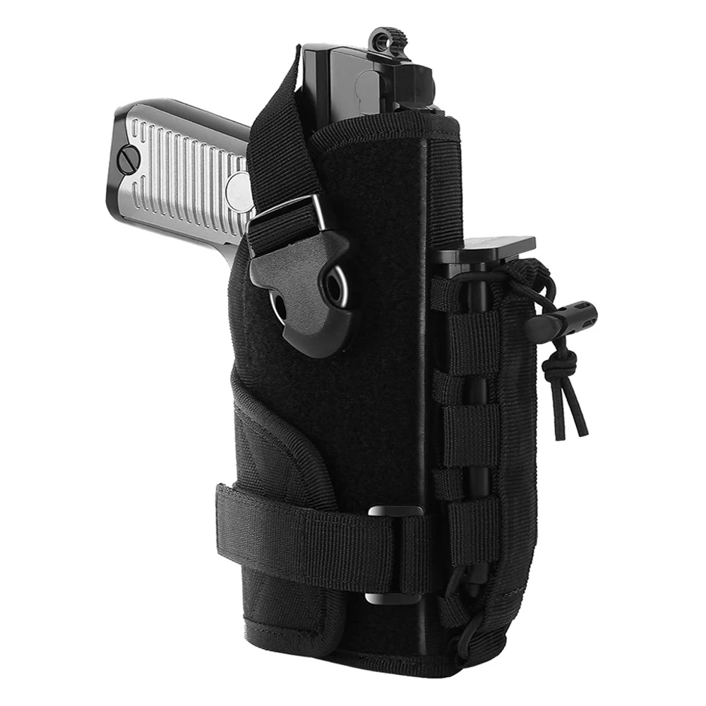 

Tactical Gun Holster Airsoft Pistols Holder With Mag Pouch Molle Belt Pistol Holster for Handgun Glock Hunting Gun Accessories