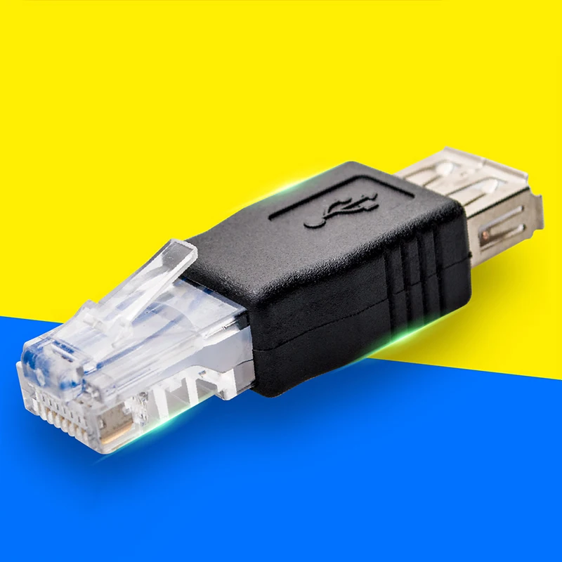 Адаптер Ethernet со штыревыми соединителями RJ45 на гнездо USB | Компьютеры и офис