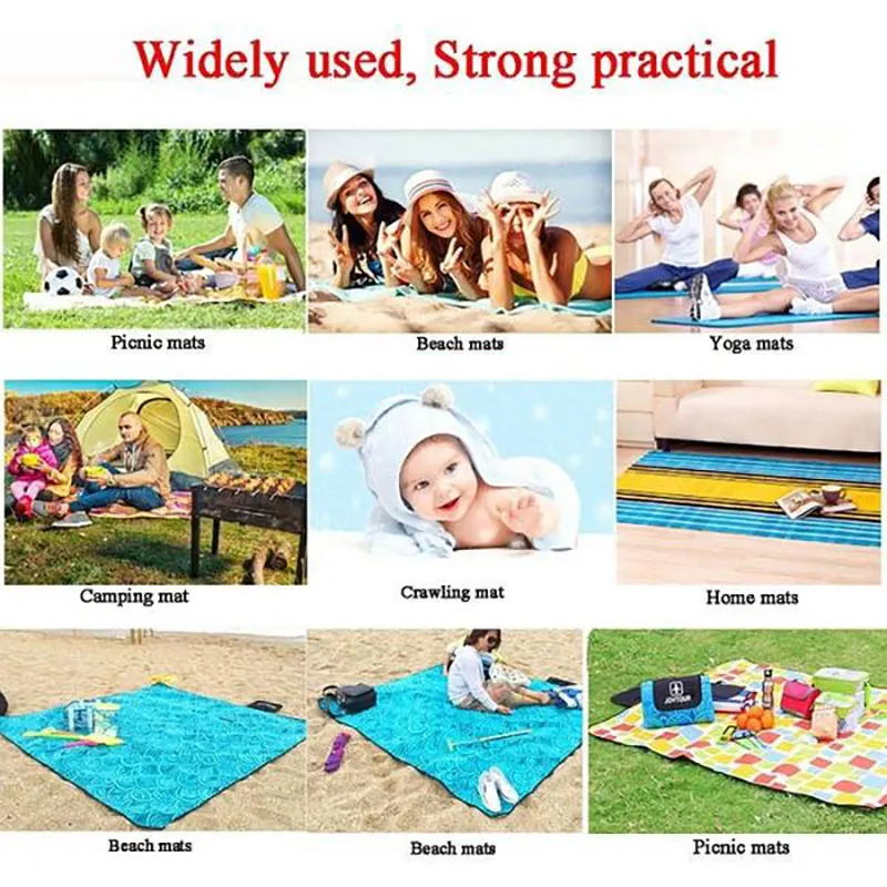 

Mattress Picnic Mat Waterproof Beach Blanket Outdoor Portable Camping Ground Mat Mattress Camping Camping Bed Sleeping Pad