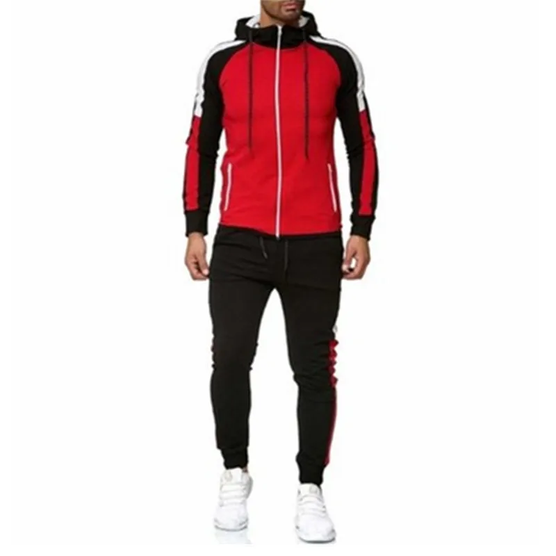 Брендовые новые мужские комплекты модные осенне зимние лоскутные куртки