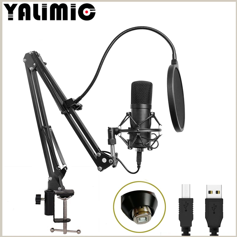 

BM700 USB Microphone Kit 192KHZ/24BIT Professional Podcast Condenser Microphone for PC Karaoke Youtube Studio Recording Mikrofo