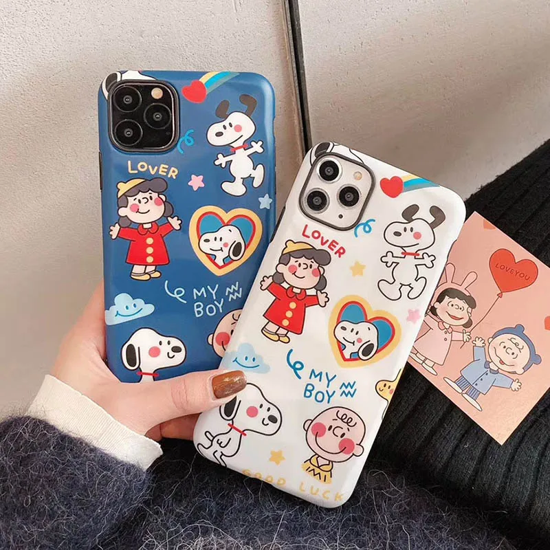 Семейный чехол для телефона с рисунком арахиса Чарли коричневого цвета iphone 11 Pro Max