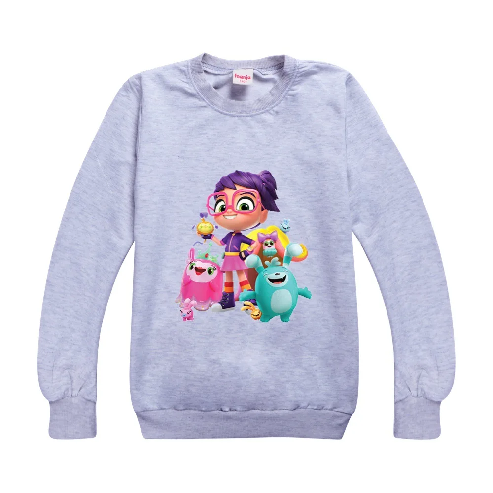 

Abby Hatcher D Kids Clothes Cotton O-neck Sweater Streetwear Sweatshirt Cartoon Pullover Hip Hop Teenager Boys Girls Clothing