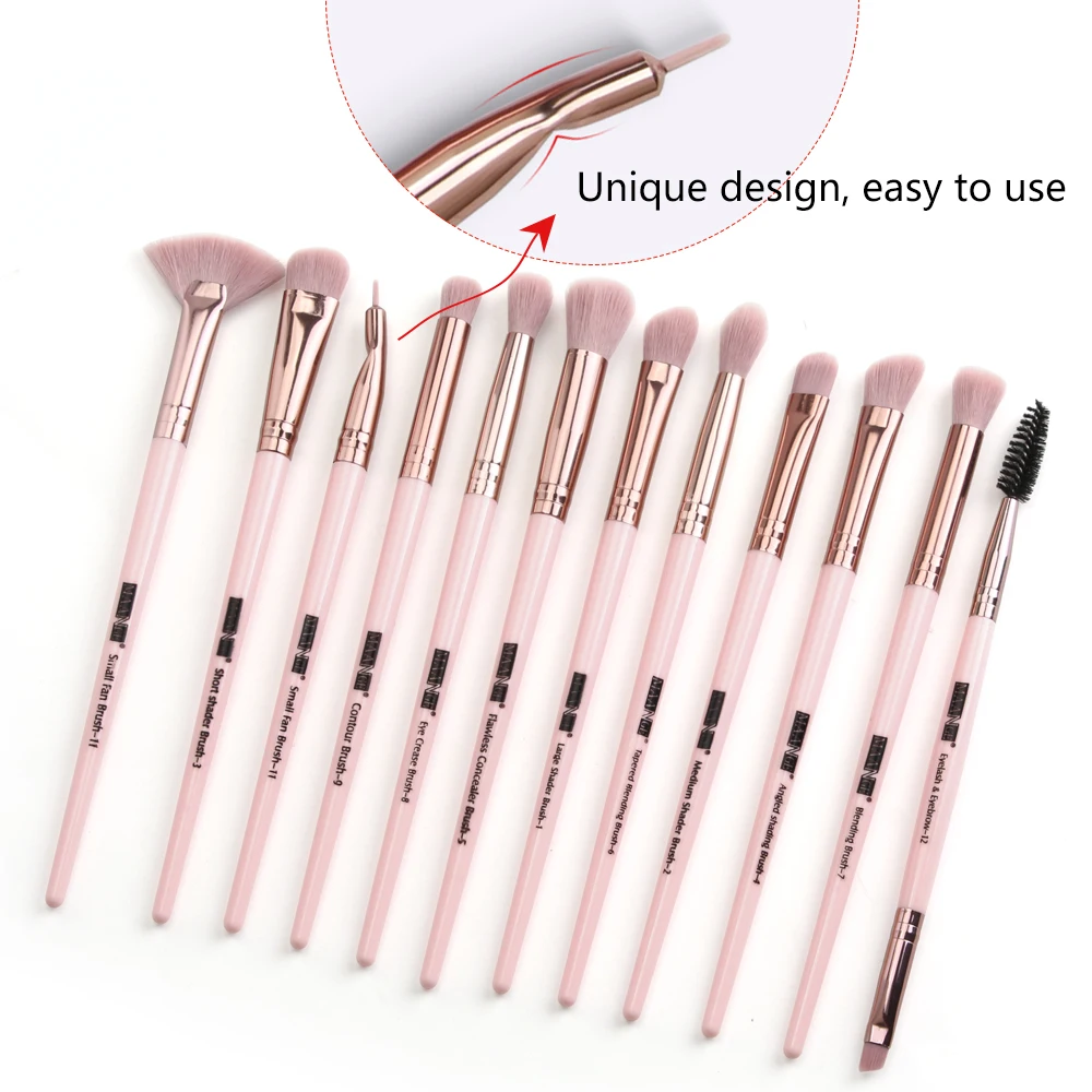 

MAANGE Pro 3/5/12 Pcs Makeup Brushes Set Eyeshadow Eyeliner Eyelash Eyebrow Brush Beauty Make up Blending Tools Maquiagem