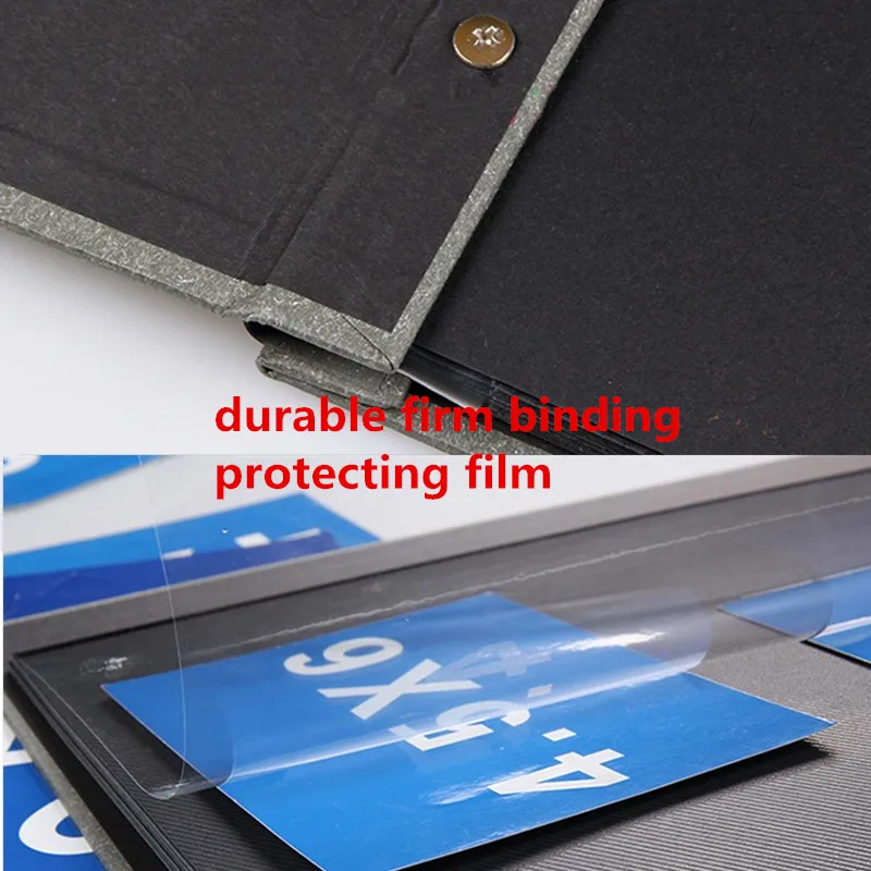 10 & 12 дюймов Сделай Сам липкий полириод фотоальбом свободная пленка PP 1 200