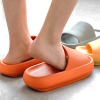 women men summer fashion slippers slide sandals beach high heels shower thick soft sole ladies boys girls bathroom shoes