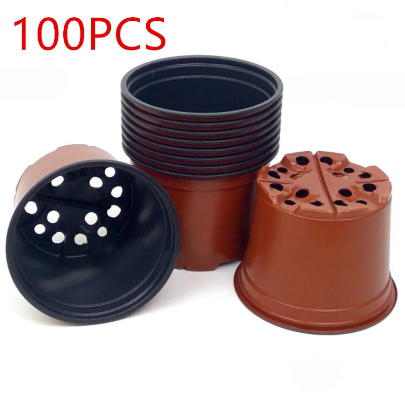 12x8.7x10.8cm 20/50/100 шт цветок, растение, свадебная брошь, горшки для рассады растений горшки сад питания для цветочных растений Семена бонсай - Цвет: 12x8.7x10.8cm
