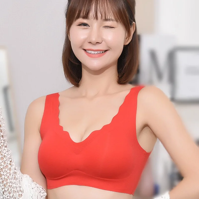 

Женский сексуальный кружевной прозрачный бюстгальтер, спортивные майки, бесшовный однотонный сексуальный бюстгальтер пуш-ап для маленько...