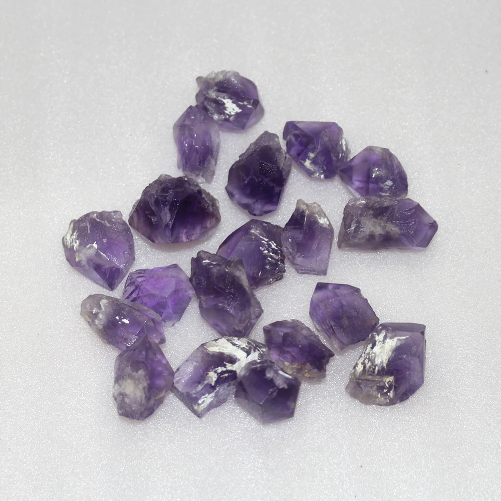 50 г/пакет натуральный аметист зуб гравий Фиолетовый Кристалл Power stick