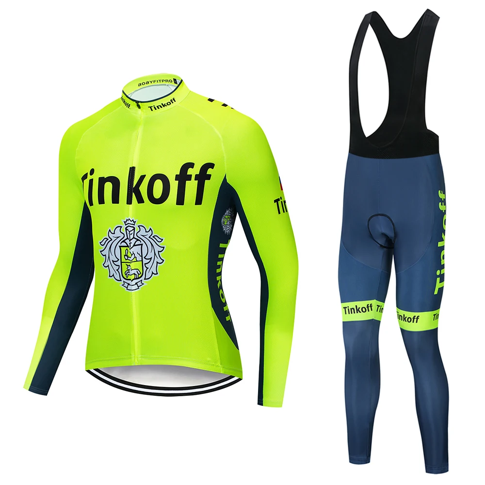 2019 Saxo bank Tinkoff pro team длинный рукав Велоспорт Джерси Ropa велосипедная одежда для