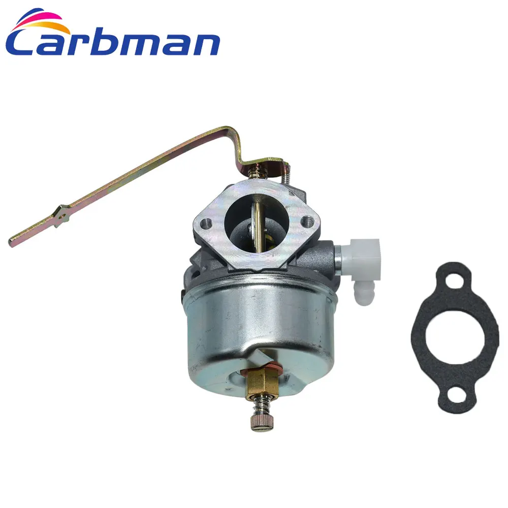 

Carbman Carburetor with Gasket Carburador Fit for Tecumseh 631918 HS40 4HP HS50 5HP Lawn Mower Carb