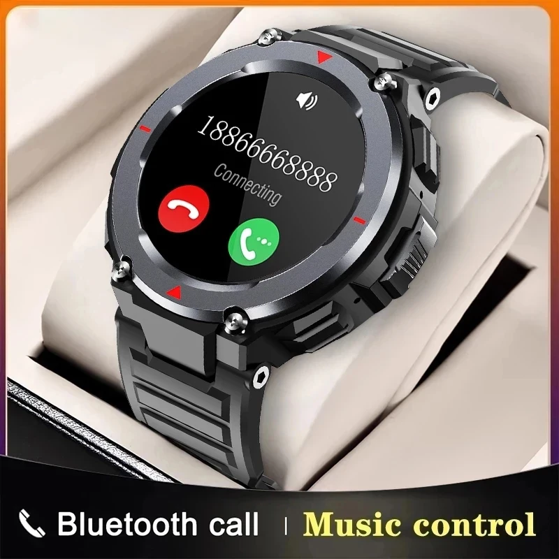 

2021 New Sports Smart Watch Men Outdoor Bluetooth Call Music Playback Heart Rate Monitor Waterproof Smartwatch For Android IOS