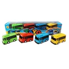 4 шт.компл. Tayo маленький автобус мини пластиковая Тяговая обратная синяя Tayo Red Gani желтая Lani зеленая роджи автобусная модель автомобиля для детей подарок
