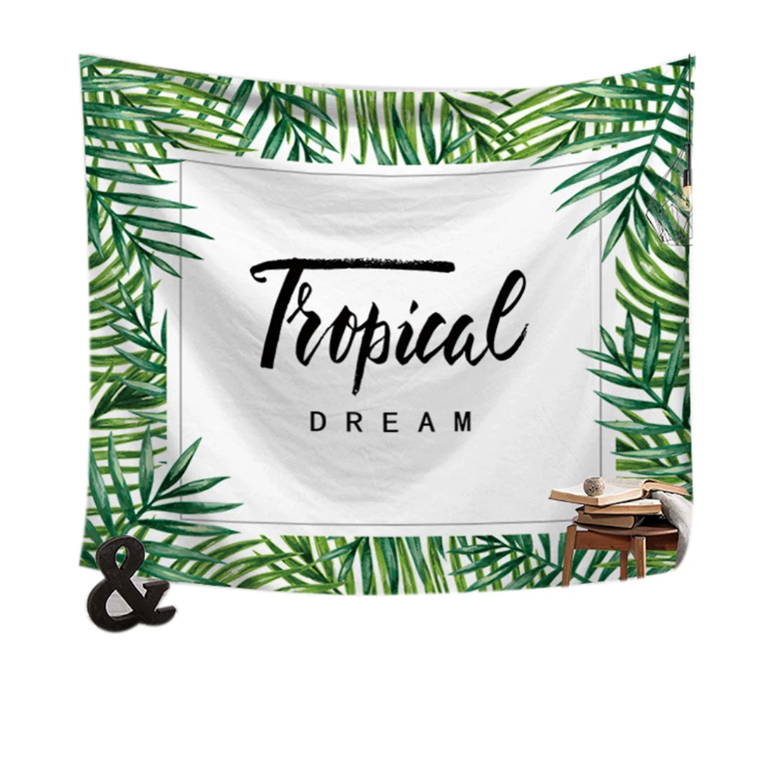 

Home Furnishing Plant Printed Tapestry Wall Hanging Sandy Beach Picnic Throw Rug Blanket Camping Tent Travel Sleeping Pads