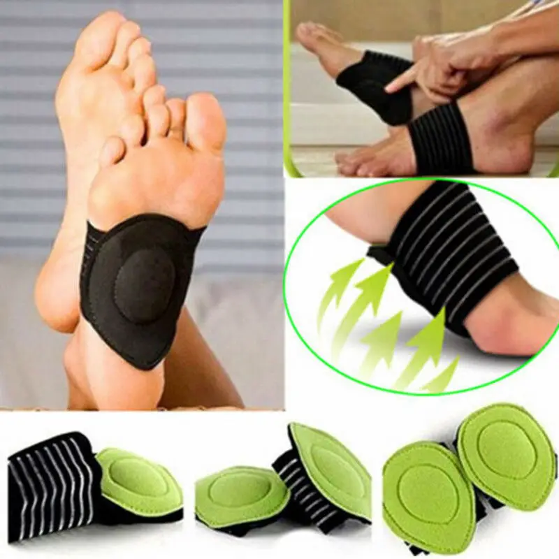 

1 Pairs Compression Foot Support Protectors Elastoplast Cushioned Insoles Arch Helps Decrease Plantar Fasciitis Pain