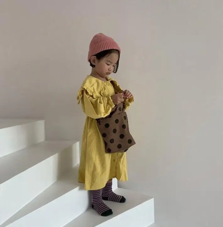 2020 Ins Summer Girl Dress Ruffles Kids Dresses for Girls Japan&ampkorean Princess Clothings | Детская одежда и обувь