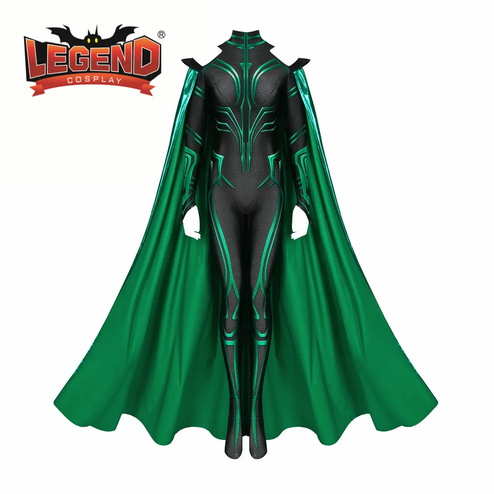 Hela Costume hela Jumpsuit bodysuit cloak dress cosplay costume