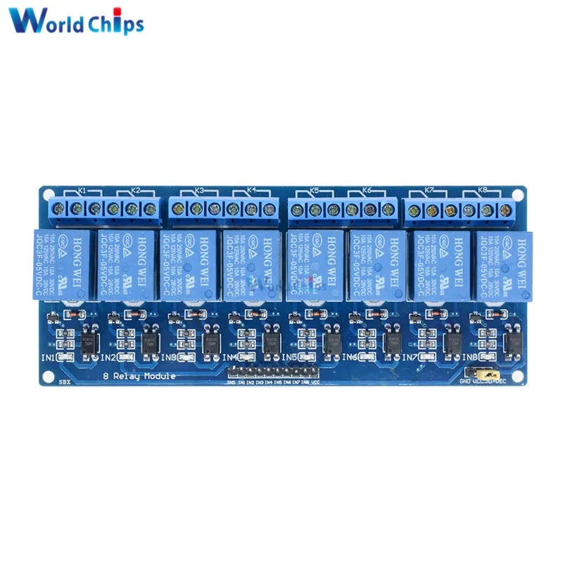 Плата релейного модуля Smart Electronics 5 В 8 каналов щит с оптроном для Arduino ARM PIC AVR DSP Diy MCU