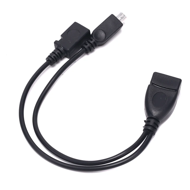 2 в 1 OTG микрокабель хоста Мощность Y сплиттер адаптер USB к Micro 5 Pin Мужской Женский