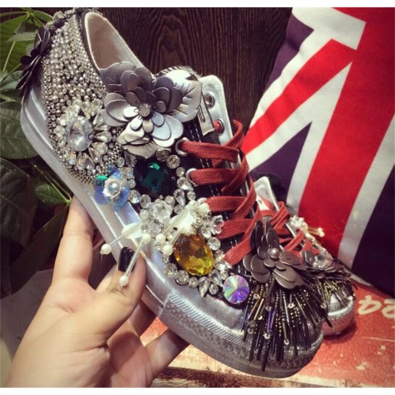 Брендовая повседневная обувь для скейтборда old wild плоская подошва стразы