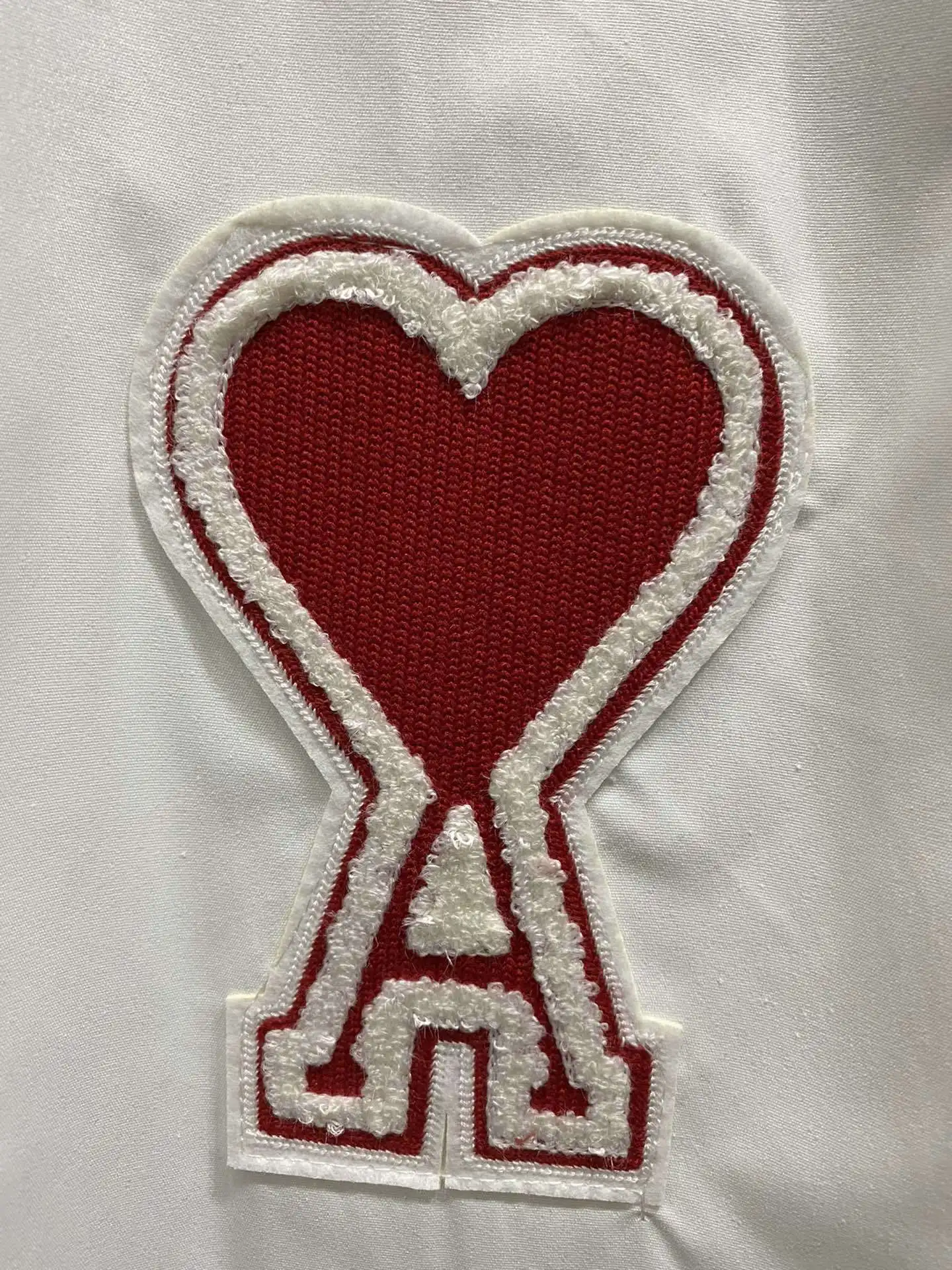 

Summer autumn AMI embroidered white shirt with cloth design Woven fabric top clothing for men and women undies