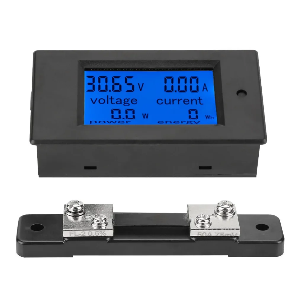 

Voltage Current Meter DC 6.5-100V Digital Electric Power Energy Voltage Tester Tools