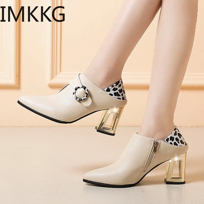 2019 модные брендовые женские ботильоны обувь martin на высоком квадратном каблуке