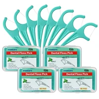 familife floss picks mint dental floss picks with 4 travel handy cases 240 count flossers l0518