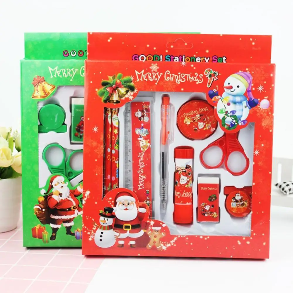 7 шт./компл. Многофункциональный стационарный набор карандашная линейка ластик