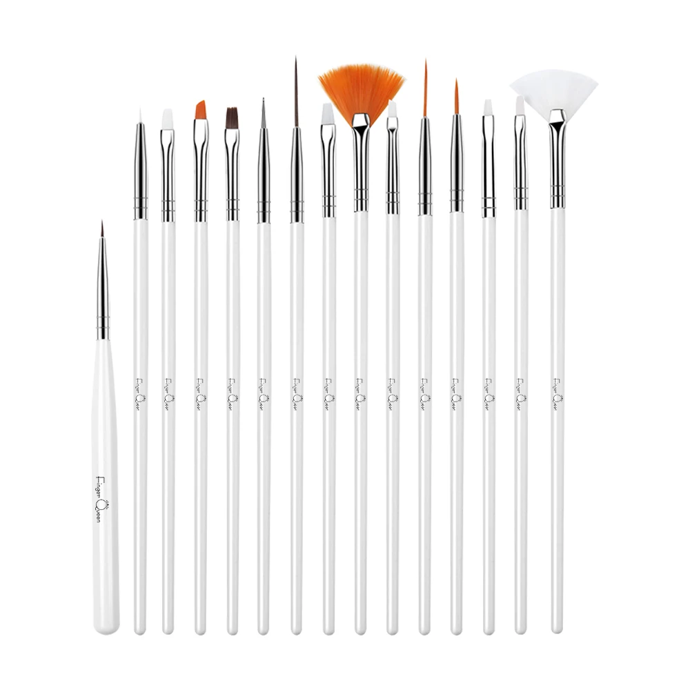 

Набор кистей для ногтей, 15 шт., ручка для ногтей, 15 различных типов карандашей для ногтей, кисть для маникюра