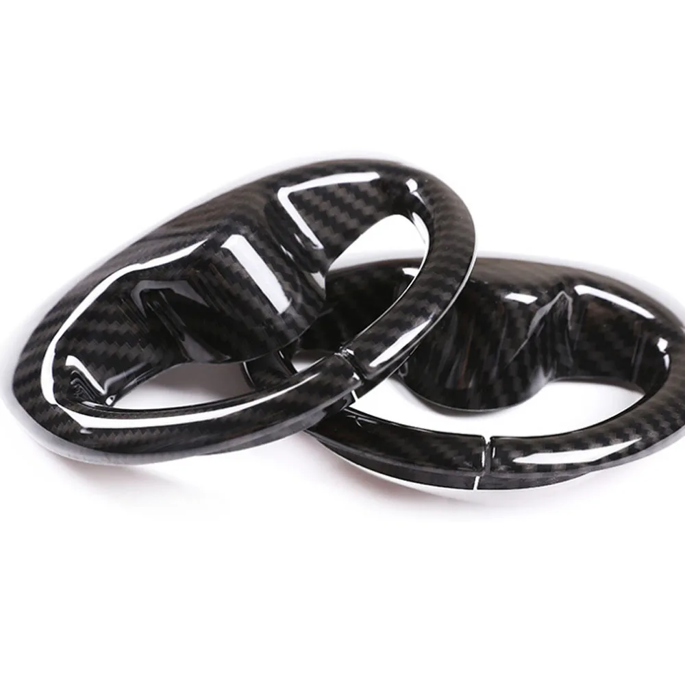 

Carbon Fiber Style Car Seat Safety Belt Buckle Decoration Cover Trim Styling For Land Rover Evoque 2020 Auto Moldings