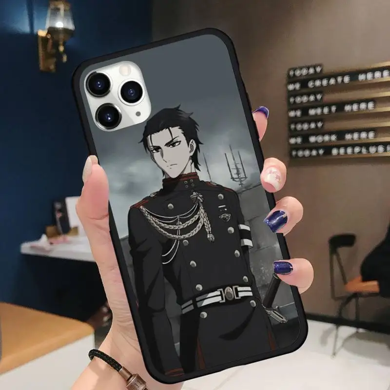 

Guren Ichinose anime cartoon Phone Cases for iPhone 11 12 pro XS MAX 8 7 6 6S Plus X 5S SE 2020 XR Soft silicone