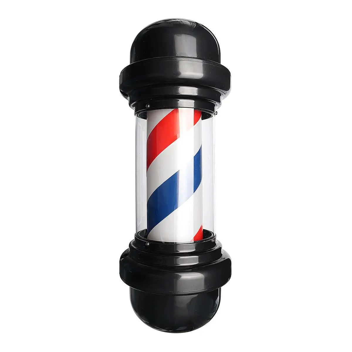 Вращающийся светильник для парикмахерских 50 см красный белый синий Полоска