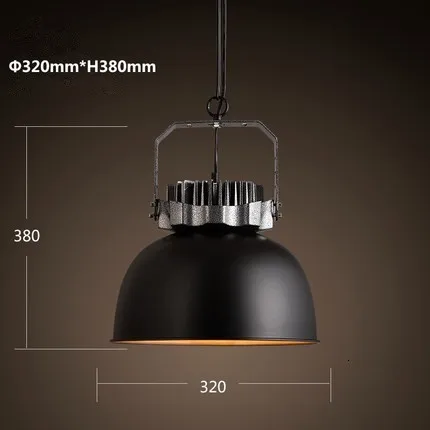 Простая промышленная Подвесная лампа винтажная металлическая лампа|Подвесные
