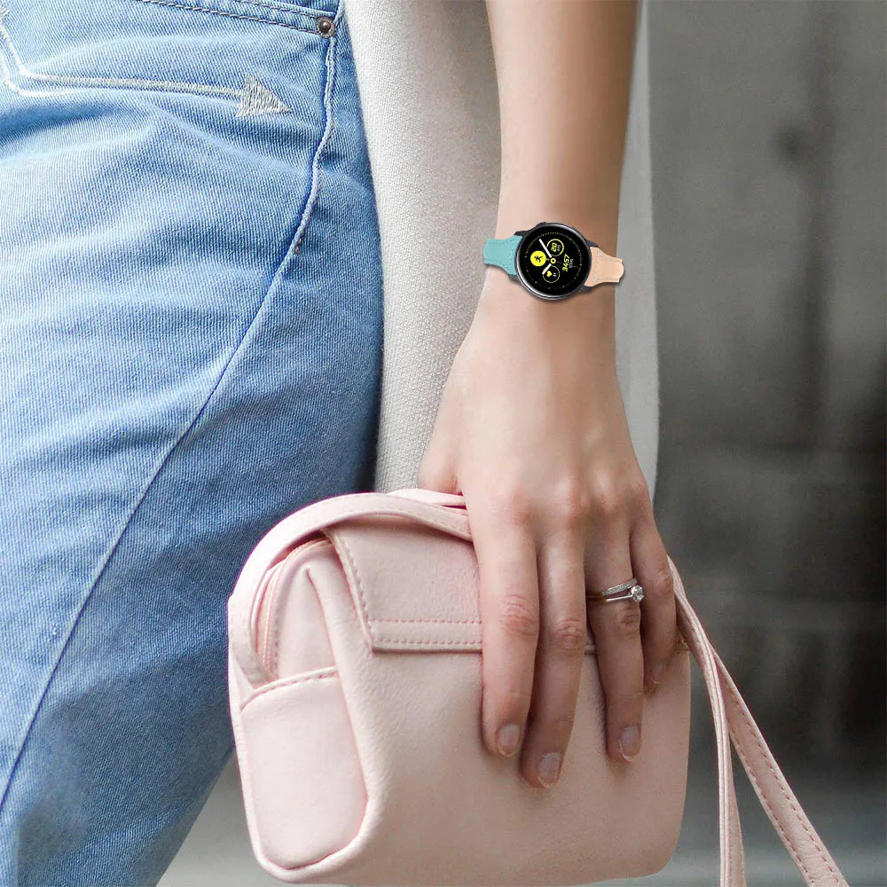 

3 Colors Fashion Leather Strap for Samsung Galaxy Watch 46mm Band Slim Bracelet for Gear S3 Frontier/classic Belt Accessories