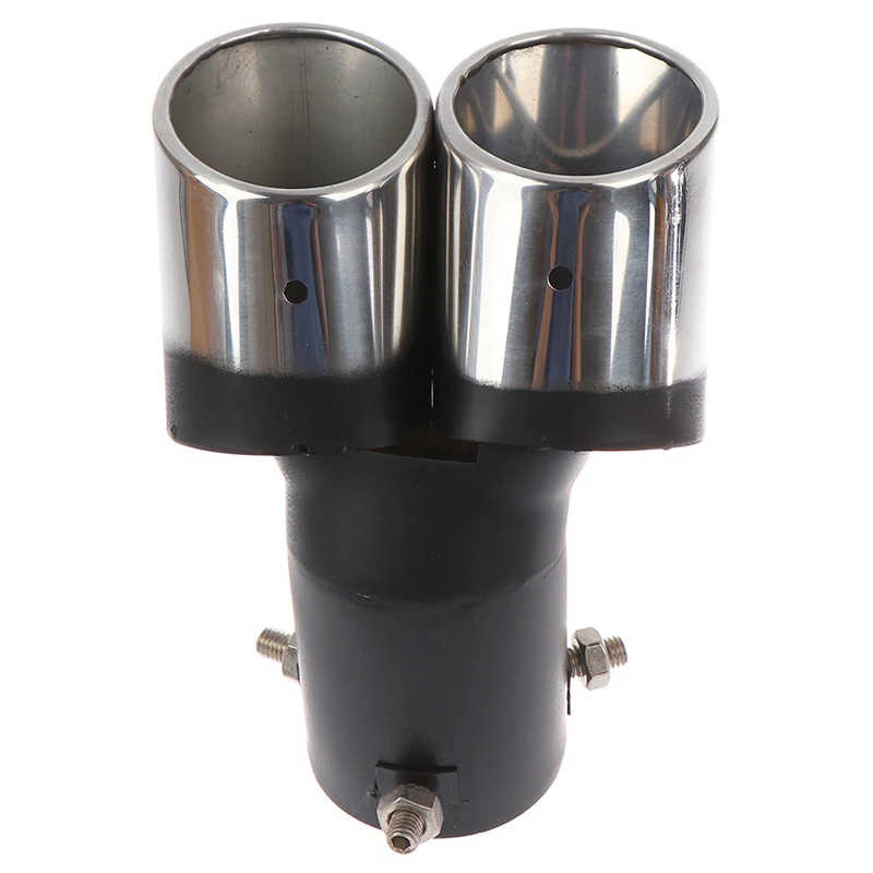 Новое универсальное украшение автомобиля хромированная Хвостовая труба из