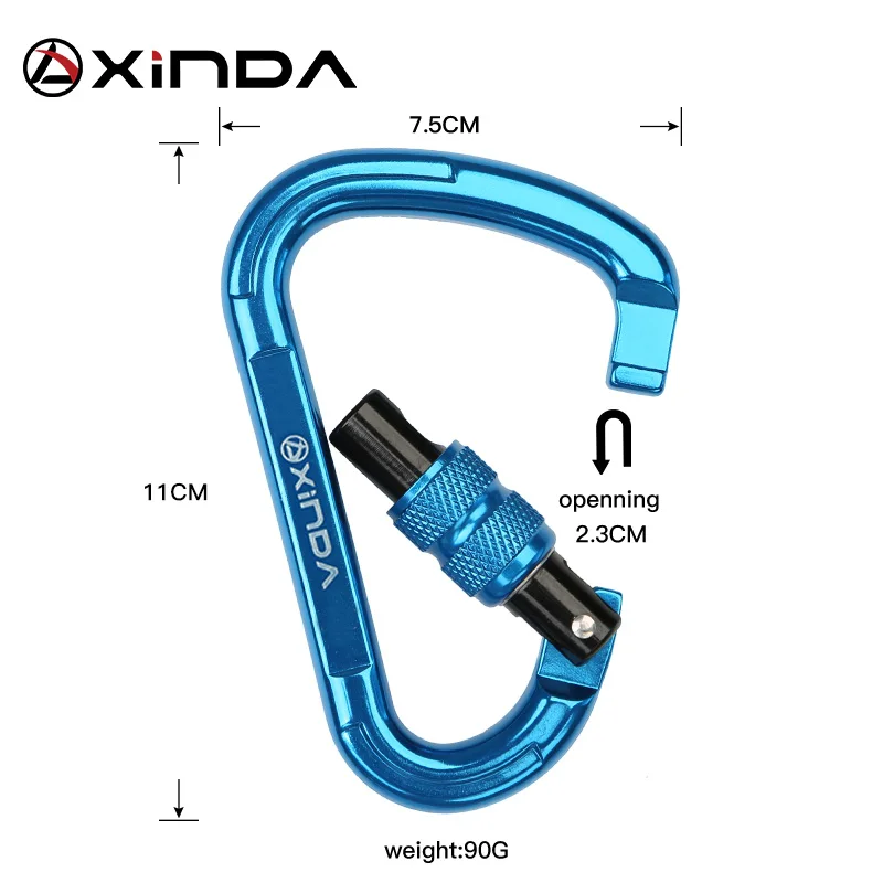 XINDA наружные скалолазание 25KN фотоблокировка грушевидной формы винтовые ворота