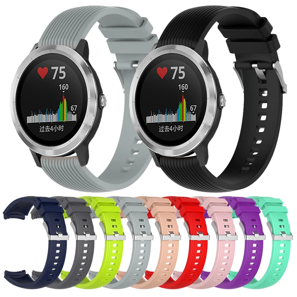 Для силиконовый ремешок для смарт часов Garmin vivoactive 3 тренер музыки/vivomove HR Браслет 20