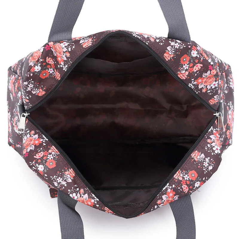 Популярные женские вместительные спортивные тоуты с цветочным рисунком
