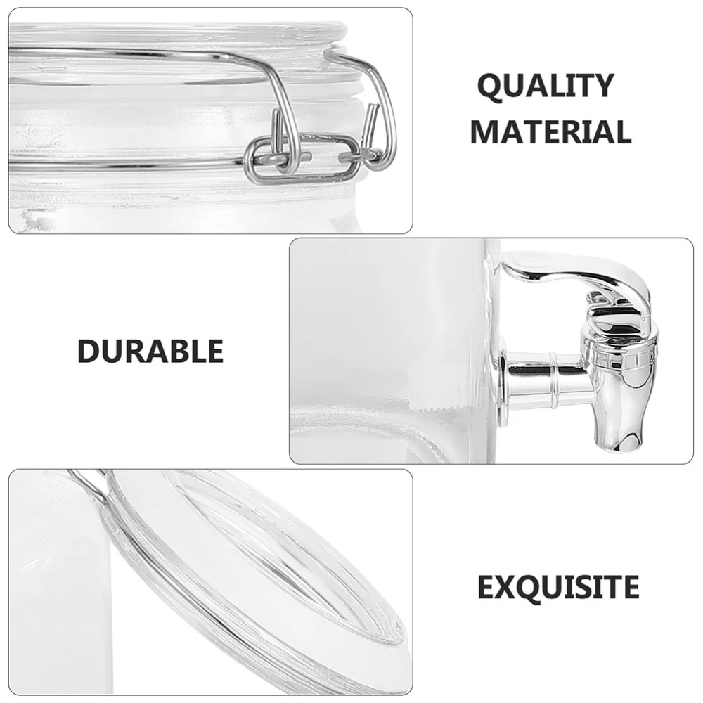 

1 Set of 3L Storage Bottle Drink Creative Enzyme Bottle with