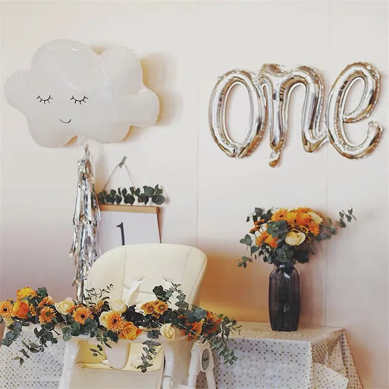 Rainbow Smile Sun Cloud Foil Balloons Birthday Party Kids Baby Shower Decoration Helium Wedding Supplies | Дом и сад