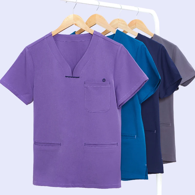 

Women's 4-way Stretch Scrub Uniform Essential Nurse Set Workwear Relaxed 5-Pocket Top and Pant Working Suits Uniforms 9505-01