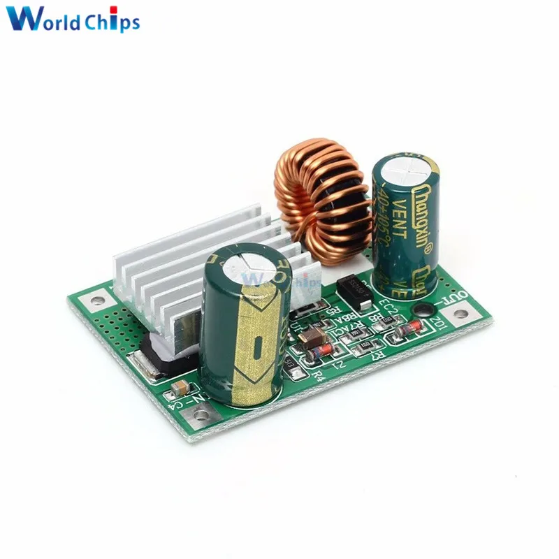 Понижающий модуль питания, 24 В, 36 В, 48 В, 72 В до 12 В, 3 А постоянного тока, понижающий преобразователь, неизолированный модуль регулятора напряжения, радиатор, DC-DC