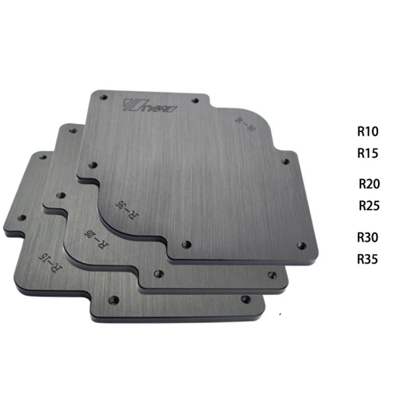 

New 1Set R Round Corner Radius Jig Router Templates Bakelite Plate Engraving Machine