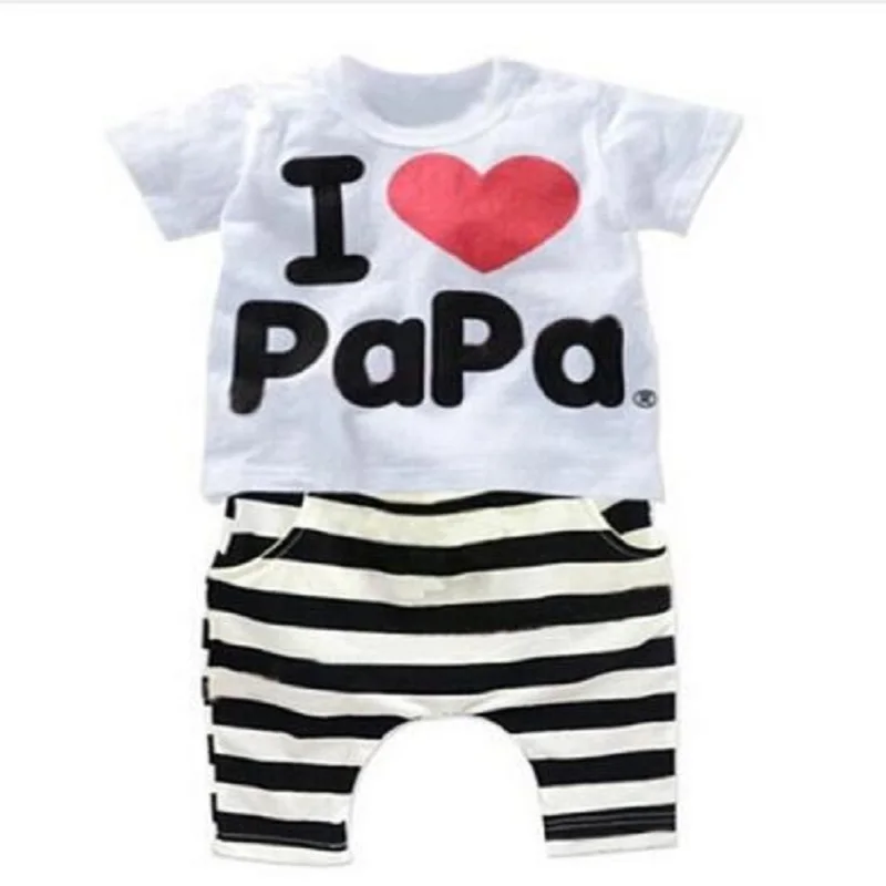 Детские наряды для Дня благодарения в полоску из двух предметов комплект с